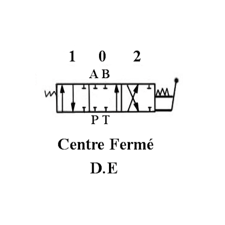 Distributeur hydraulique 100 L/mn - Double effet - 1 Levier