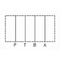 Embase pour 1 electro NG6 - EMBASE NG6 - SORTIE VERTICALES 3/8