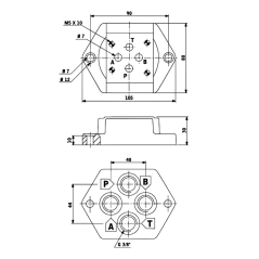 Sockel für 1 Elektro NG6 - EMBASE NG6 - VERTIKALE AUSGÄNGE 3/8 PBKV638TV 45,79 €