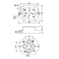 Embase pour 1 electro NG6 - EMBASE NG6 - SORTIE VERTICALES 3/8