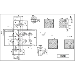 Base para 2 electro NG6 - 3/8 - Serie y Tándem - Sin limitador PF2SLH 83.44