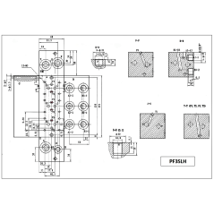 Sub-base for 3 electro NG6 - 3/8 - Series and Tandem - Without limiter PF3SLH 120.08