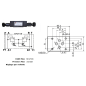 Limiteur de pression en A et B - sur embase Cetop 3 - 0/315 bar