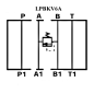 Limiteur de pression en A - sur embase Cetop 3 - 0/315 bar