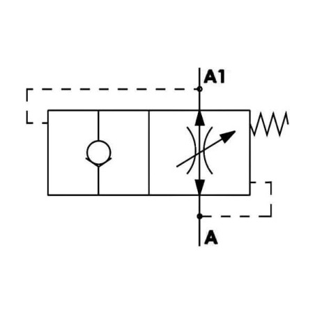 Valvola paracadute M.F 1/4 FBSP - 25 L/mn - 350 B