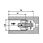 Insert Valve parachute 1/4 FBSP 