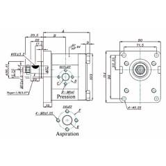 FIAT hydraulic pump - LEFT - 19 CC FIAT510625362 €134.63