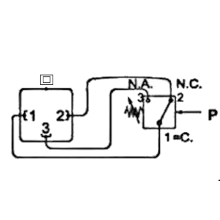 Einkontakt-Druckschalter - N.O. und N.C. - Einstellbar - Maximaler Druck 25 Bar - Bereich: 1 bis 10 Bar.