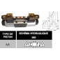 electro distributeur hydraulique monostable- NG10 - 4/3 CENTRE FERME - 110 CAH - N1