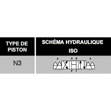 elettrovalvola monostabile - D-E - NG 10 - Apertura centrale in H - 220 VAC - DICSA N 3