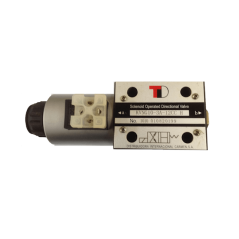 Trale electrodistribuidor monoestable - 4/2 - NG 10 - 12 V - Centro P hacia A y B hacia T- N51A - 1