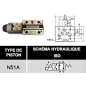 electro distributeur monostable - 4/2 - NG 10 - 110 VAC - Centre P vers A et B vers T- N51A