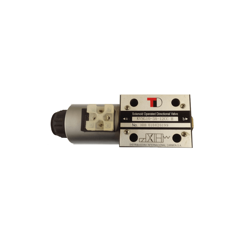 electrodistributeur 12 VDC monostable - NG10 - 3/2 - P vers A - B et T Fermé - N 41A.