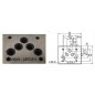 electrodistributeur 12 VDC monostable - NG10 - 3/2 - P vers A - B et T Fermé - N 41A.