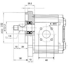 Hydraulic pump LAMBORGHINI - Relevage - Right - 8 CC - Cone 1:5 LAMBORGHINI1000 168,29 €