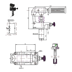 Pompa a mano - 3/8 MASCHIO - S.E - 320 B - 12 cc/REV - Con leva