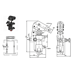 Bomba manual - 1/2 - S.E - 250 B - 20 cc/REV - Con palanca