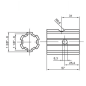 Réducteur M-F  PDF Z6 - F 1"1/8  - M 1"3/8