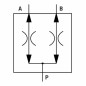 Diviseur de débit alu - 50-50 - 40 à 90L/mn - 1/2 BSP- 210 Bar.