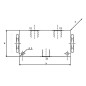 Diviseur de débit alu - 50-50 - 40 à 90L/mn - 1/2 BSP- 210 Bar.