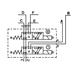 WÄHLER CETOP 3 -8 WEGE - 3/8 BSP-50 L/MN- 210 B - 12 VDC