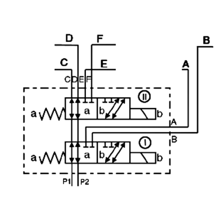 CETOP SELECTOR DE 3 -8 VÍAS - 3/8 BSP-50 L/MN- 210 B - 12 VDC