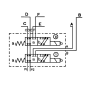 SELECTEUR CETOP 3 -8 VOIES - 3/8 BSP-50 L/MN- 210 B - 12 VDC