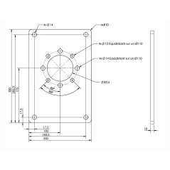 8-hole mounting bracket for GR2 and GR3 aluminium gearboxes ACH71013771 €88.15