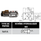 electrodistributeur 12 VDC monostable - NG6 - 3/2 - P vers A - B et T Fermé - N 41A.