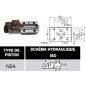 electrodistributeur 110 VAC monostable - NG6 - 4/2 P sur T - A/B FERME - N2A.