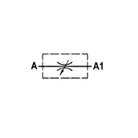 Valvola di limitazione del flusso bidirezionale: 3/8 FBSP - 30 L/mn - 350 B