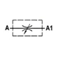 Etrangleur limiteur de débit bidirectionnel : 3/8 FBSP - 30 L/mn - 350 B