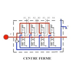 Trale Distribuidores hidráulicos 80 L/mn - D.E - 4 L - 1/2 BSP - 250 B con limitador de presión - 3