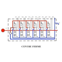 Distributeurs hydrauliques 80 L/mn - D.E - 6 L - 1/2 BSP - P 250 B avec  Limiteur Pression Trale - 3