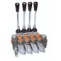 Distributeurs DM 40 - D.E - A1/A1/A1/A1 - 40 L/mn - 250 bar - 3/8 BSP - 4 Leviers - Limiteur Pression