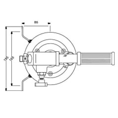 Hand pump - 3/8 - S.E - 300 B - 12 cc/REV Trale - 3