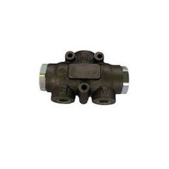 Cast iron flow divider - 50-50 ratio - flow rate 06 to 10 L/mn - 1/2 BSP inlet / 3/8 outlet - 300 Bar. Trale - 1