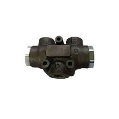 Cast iron flow divider - 50-50 ratio - flow rate 03 to 06 L/mn - 1/2 BSP inlet / 3/8 outlet - 300 Bar. Trale - 3