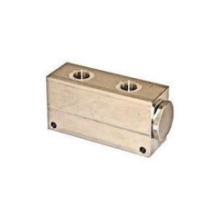 Divisor de caudal de aluminio - 50-50 - 40 a 90L/mn - 1/2 BSP- 210 Bar. Walvoil - 1