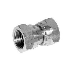 Straight female swivel - FBSPT 3/8 X FBSPT 3/8 - 60° cone.  - 1