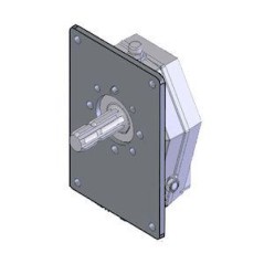 8-hole mounting bracket for GR2 and GR3 aluminium gearboxes