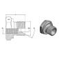 Réducteur M-F - MBSPCT 1/4 x FG 1/8 BSP - Cône 60°.