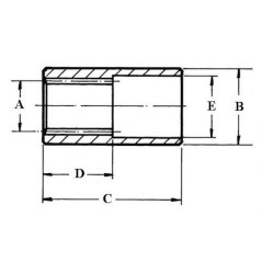 Weld-on coupling - internal teeth - 14 TEETH * - 3