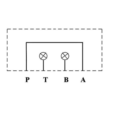 Blanking plate P to A - T and B Closed for Cetop 3 subbase - NG6 - Series