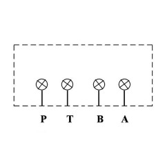 Piastra di chiusura totale per sottobase Cetop 3 - NG6 - Parallelo