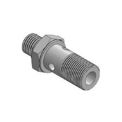 Extended screw inegale (R1) 1/4 BSP - (R2) 3/8 BSP - for banjo coupling - 1