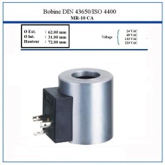 Bobina NG 10 - D.Int. 31 mm - Altura 72 mm - 220 VAC - 45 Watt