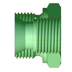 Reductor M-F - MBSPCT 1/4 x FG 1/8 BSP - Conicidad de 60°.