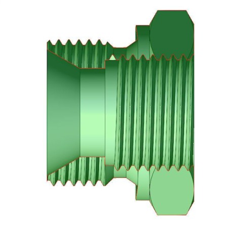 Reduzierstück M-F - MBSPCT 1/2 x FG 1/4 BSP - 60°-Konus.