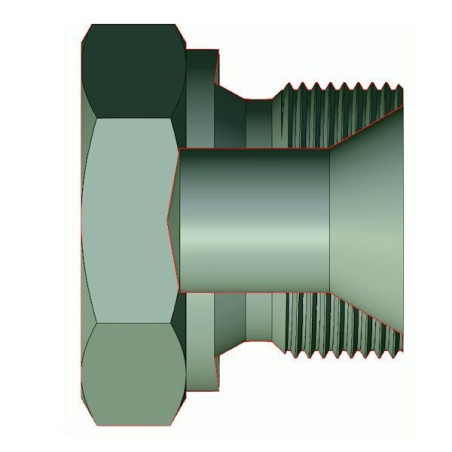 Conector macho - MBSPCT Conexión de 1" - Cono 60